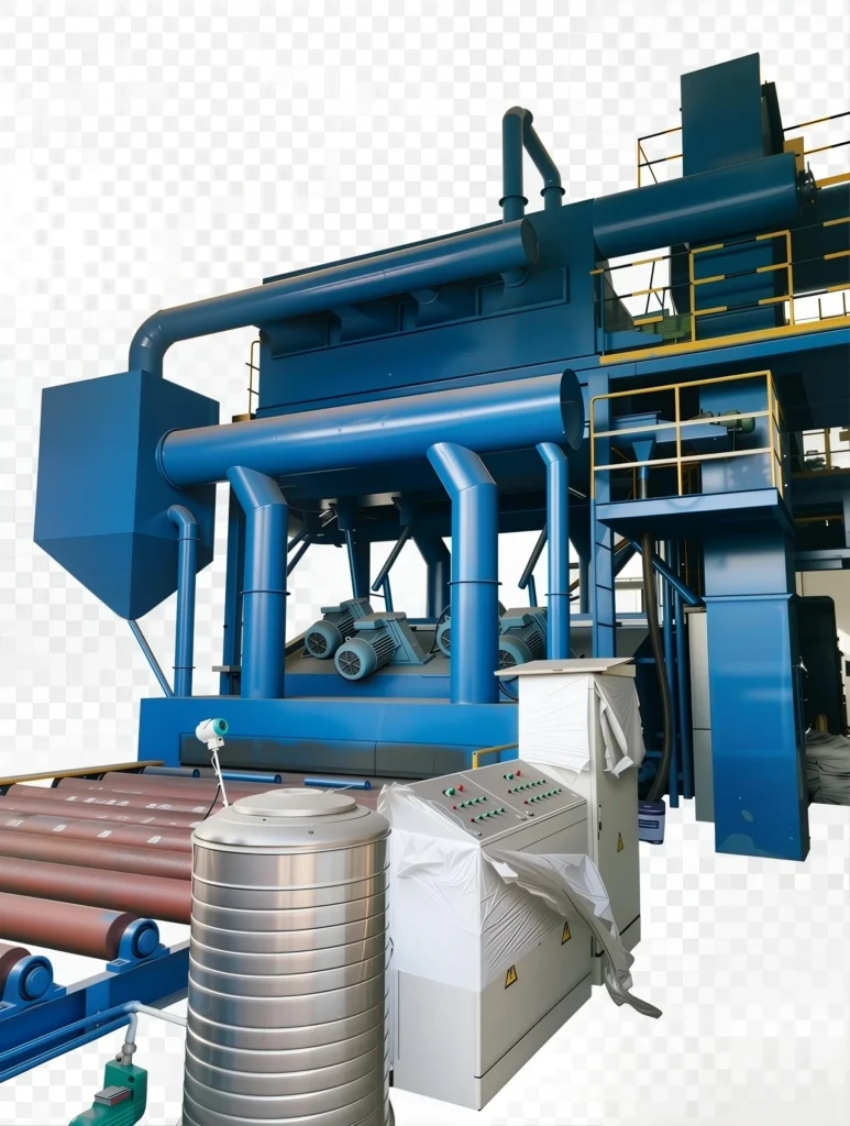 Q69 Steel Plate & Section Steel Pretreatment Line | Roller Conveyor Shot Blasting & Painting System gallery image 1