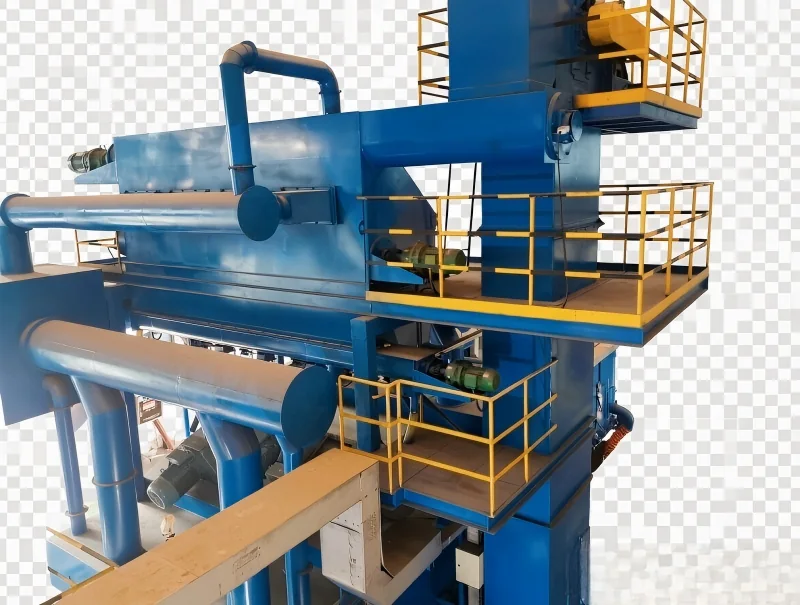 Q69 Steel Plate & Section Steel Pretreatment Line | Roller Conveyor Shot Blasting & Painting System gallery image 2