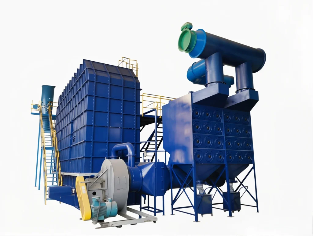 Q69 Steel Plate & Section Steel Pretreatment Line | Roller Conveyor Shot Blasting & Painting System gallery image 12