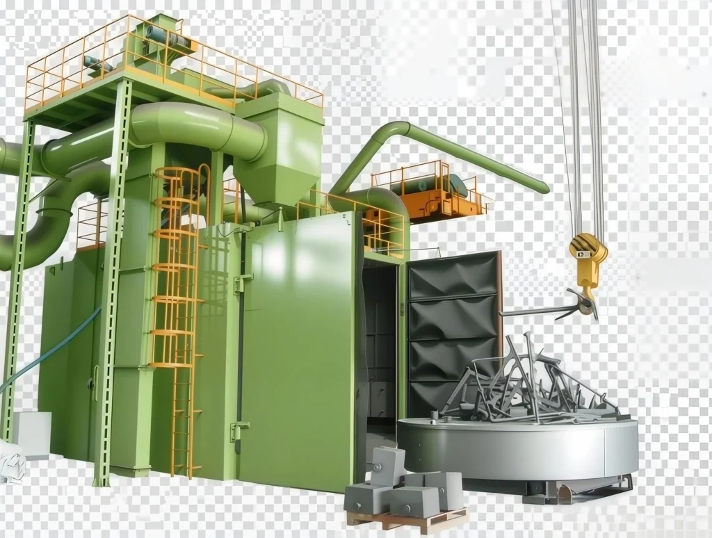 Q76 Trolley-Type Shot Blasting Machine | Heavy Casting Cleaner up to 20 Tons gallery image 1