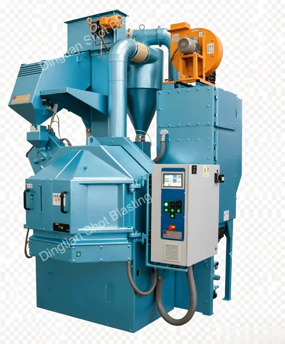 Q35 series turntable shot blasting machine product render