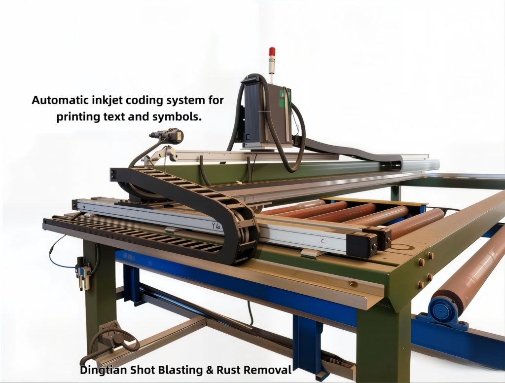 Q69 Steel Plate & Section Steel Pretreatment Line | Roller Conveyor Shot Blasting & Painting System gallery image 15
