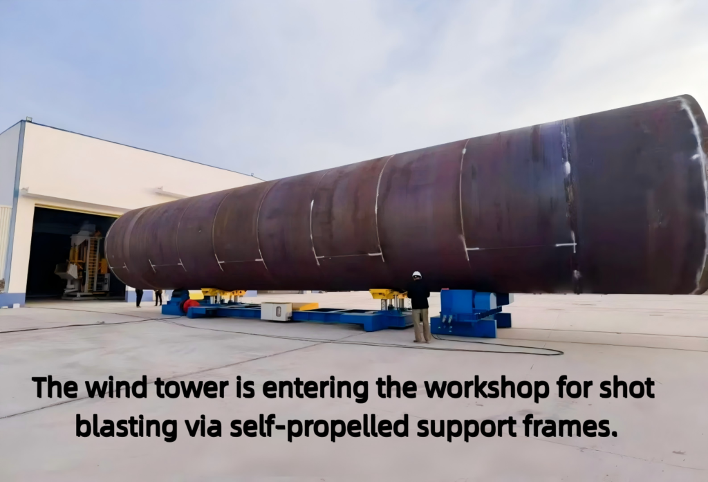 Wind Tower Shot Blasting Machine | Inner & Outer Wall Surface Preparation gallery image 2